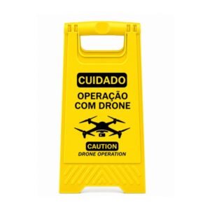 Cavalete de Sinalização Operação com Drone – Conformidade ANAC (PT)